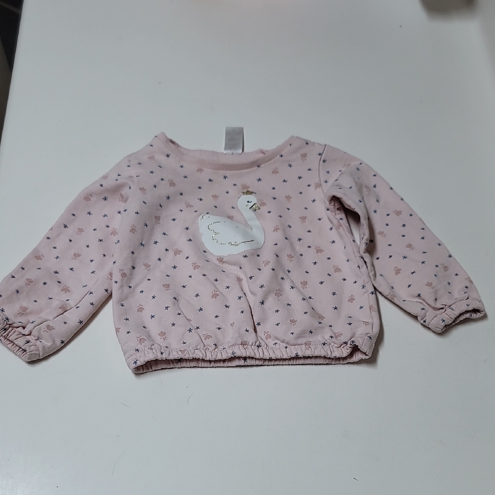 Carter's Pink Swan Sweatshirt 🩷